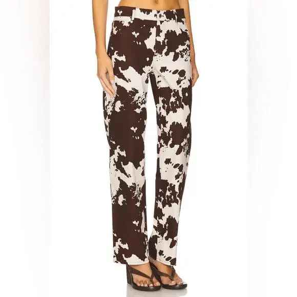 NWT MIAOU x Revolve | SZ M | Coastal Cowgirl Mid Rise Straight Leg Jeans Pants - Picture 4 of 11